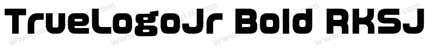 TrueLogoJr Bold RKSJ H字体转换